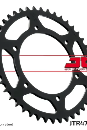 Exclusief JT SPROCKETS - REAR STEEL 44T, 520 - Sprockets - Compatible with Kawasaki Klr 250 h